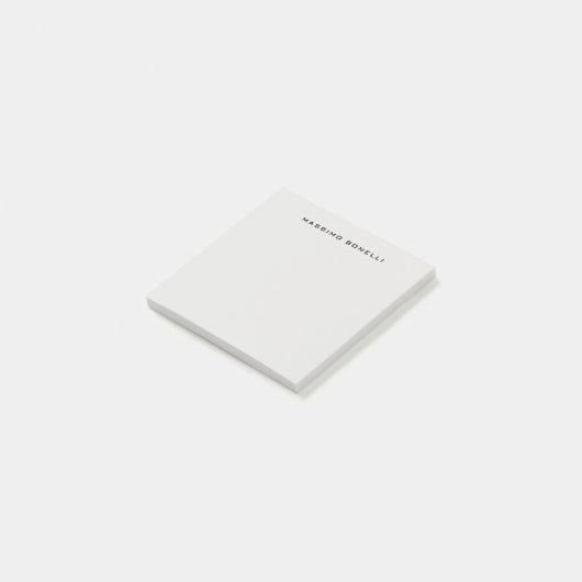 Post-it® Platinum Grey Minimalist Plain Legible Modern (Incliné)