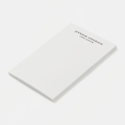 Post-it® Platinum Grey Professional Modern Plain Minimalist (Incliné)