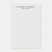 Post-it® Platinum Grey Professional Modern Plain Minimalist (Devant)