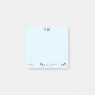 Post-it® Playy Ocean Sharks Blue Design