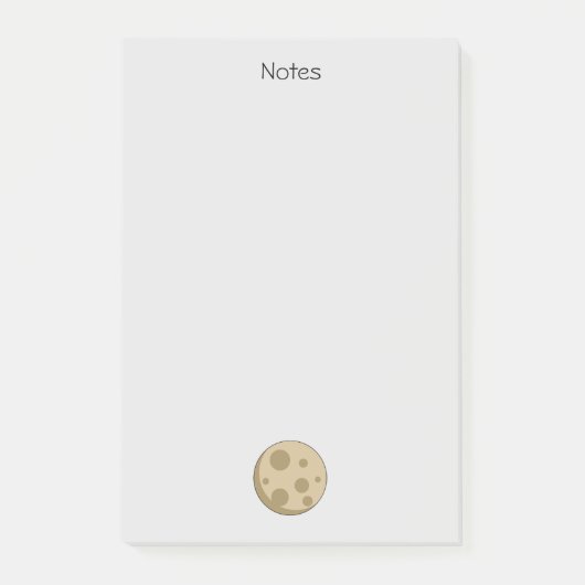 Post-it® Pleine Lune | Ajouter du Texte (Devant)