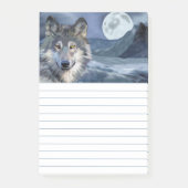 Post-it® Pleine Lune Loup d'Hiver (Devant)