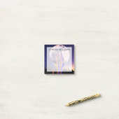 Post-it® Pleine lune sur le Saguaro Cactus (Sur un bureau)