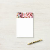 Post-it® Plum à fleurs - Paradize rose (Sur un bureau)