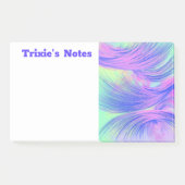 Post-it® Plumes Abstraites violettes élégantes (Devant)