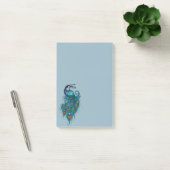 Post-it® Plumes de paon Peacocks Turquoises (Bureau)