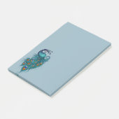 Post-it® Plumes de paon Peacocks Turquoises (Incliné)
