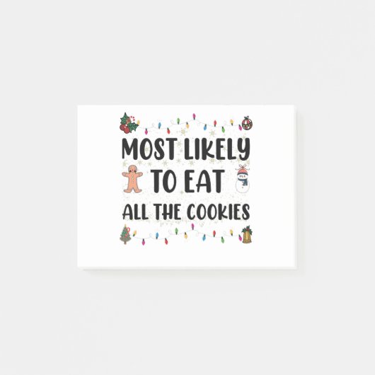 Post-it® Plus susceptible de manger tous les biscuits Humou (Devant)