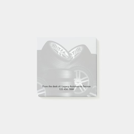 Post-it® Pneu de pneus à thème de l'automobile - Notepads (Devant)