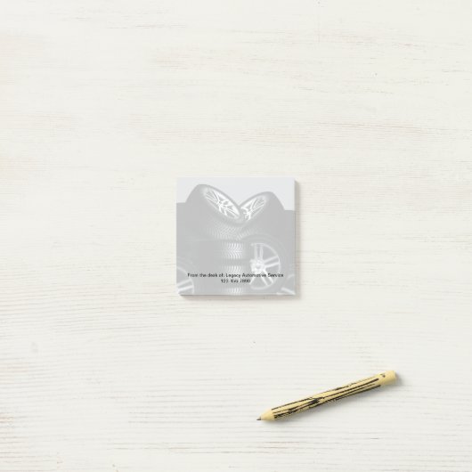 Post-it® Pneu de pneus à thème de l'automobile - Notepads (Sur un bureau)