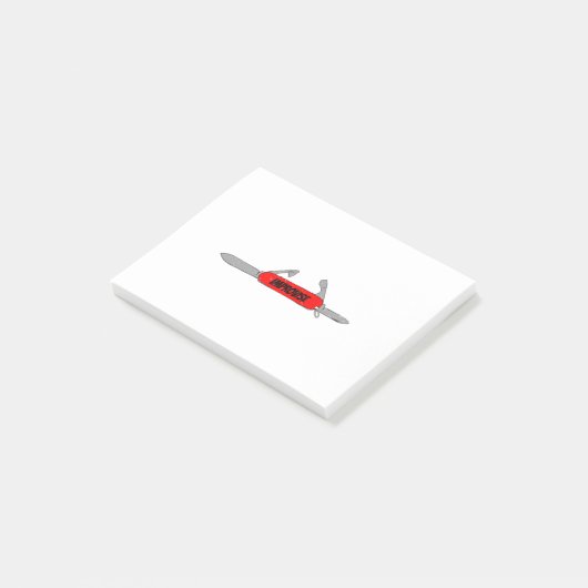 Post-it® Pocket Knife Fun Tool de l'armée rouge improvisée  (Incliné)