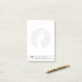 Post-it® Podiatre | Docteur de pieds personnalisable Lined  (Sur un bureau)