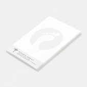 Post-it® Podiatre | Docteur de pieds personnalisable Lined  (Incliné)