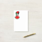 Post-it® Poing de résistance palestinienne sur le symbole d (Sur un bureau)