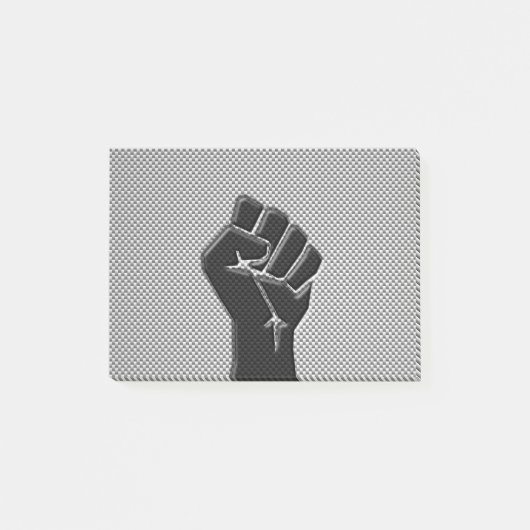 Post-it® Poing de solidarité en fibre de carbone (Devant)