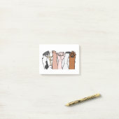 Post-it® Poings animaux d'égalité (Sur un bureau)