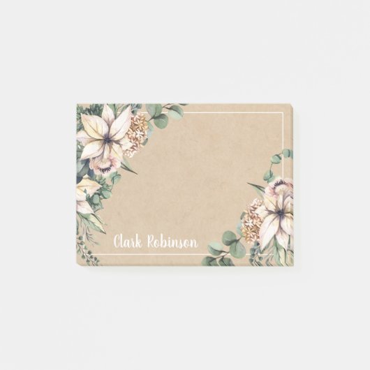 Post-it® Poinsététie blanche en papier kraft (Devant)