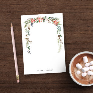 Post-it® Poinsettia Frame Personalized Christmas