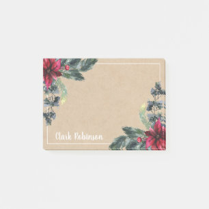 Post-it® Poinsettia rouge épinette en papier Kraft