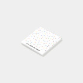 Post-it® Point de Polka Confetti Arc-en-ciel (Incliné)