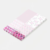 Post-it® Point de polka de fleurs rétro (Incliné)