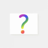 Post-it® Point d'interrogation arc-en-ciel (Devant)