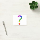 Post-it® Point d'interrogation arc-en-ciel (Bureau)