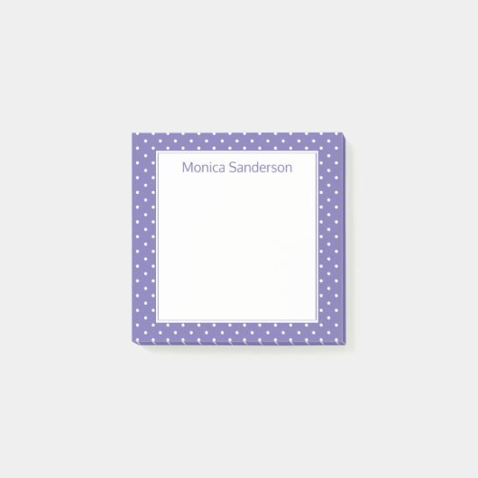 Post-it® Point Polka de Periwinkle (Devant)