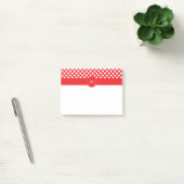 Post-it® Pointe blanc et rouge monogramme (Bureau)