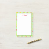 Post-it® Pointe Polka d'art moderne (Sur un bureau)