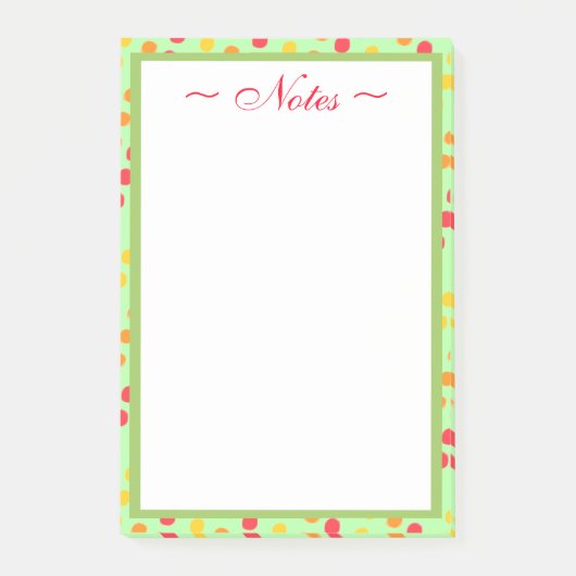 Post-it® Pointe Polka d'art moderne (Devant)
