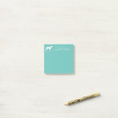Post-it® Pointer Chien Chien Chiot Anglais Setter (Sur un bureau)
