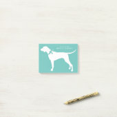 Post-it® Pointer Chien Chien Chiot Anglais Setter (Sur un bureau)