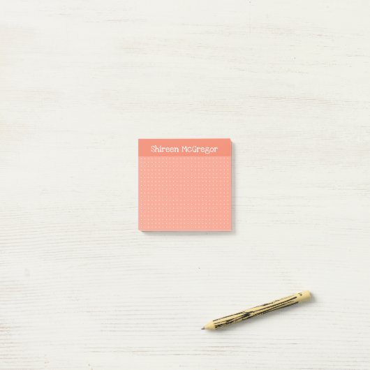 Post-it® Pointer la grille de points Ajouter votre nom (Sur un bureau)