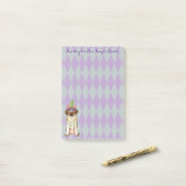 Post-it® Pointeur À poils durs allemand Mardi Gras (Sur un bureau)