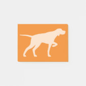 Post-it® Pointeur Chien Silhouette Pointeur (Devant)