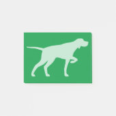 Post-it® Pointeur Chien Silhouette Pointeur (Devant)