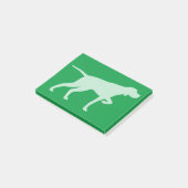 Post-it® Pointeur Chien Silhouette Pointeur (Incliné)