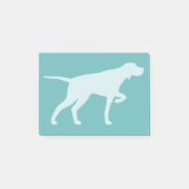 Post-it® Pointeur Chien Silhouette Pointeur (Devant)