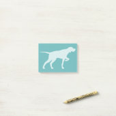 Post-it® Pointeur Chien Silhouette Pointeur (Sur un bureau)