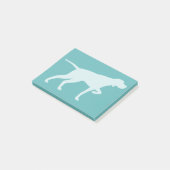 Post-it® Pointeur Chien Silhouette Pointeur (Incliné)