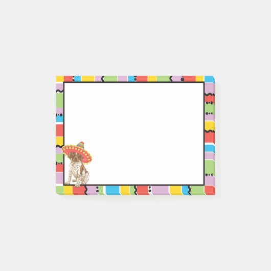 Post-it® Pointeur Fiesta allemand à courte longueur (Devant)