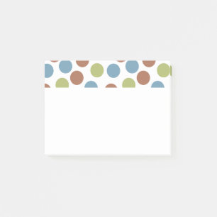 Post-it® Points bleus, verts et Brown