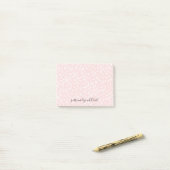 Post-it® Points Chic Rose Blanc (Sur un bureau)