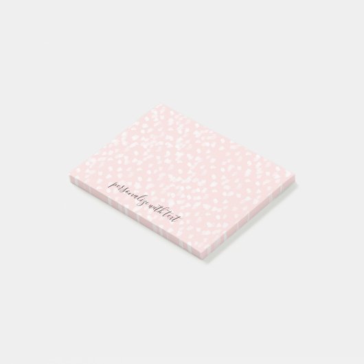 Post-it® Points Chic Rose Blanc (Incliné)