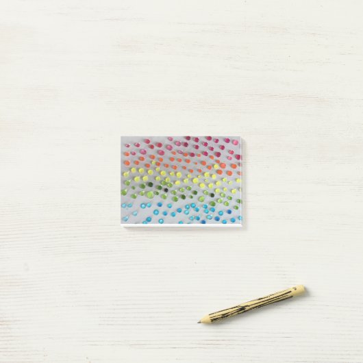 Post-it® Points d'aquarelle (Sur un bureau)