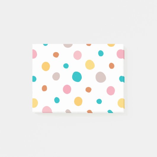 Post-it® Points d'aquarelle multicolores (Devant)