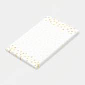 Post-it® Points élégants de confettis de feuille d'or (Incliné)