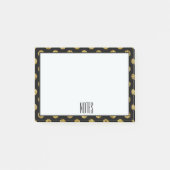 Post-it® Points fascinants et noirs d'or chic (Devant)