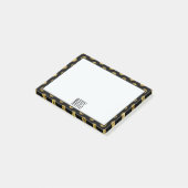 Post-it® Points fascinants et noirs d'or chic (Incliné)